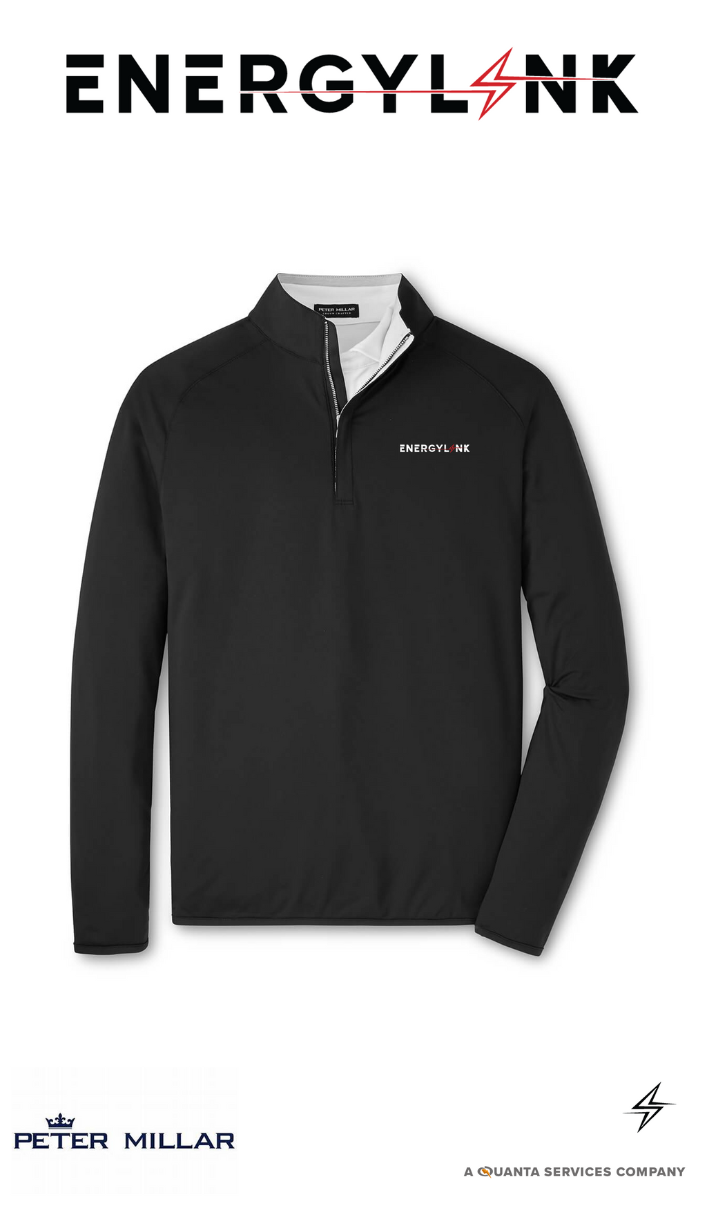 Peter Millar Men's Stealth Performance Quarter-Zip - EnergyLink