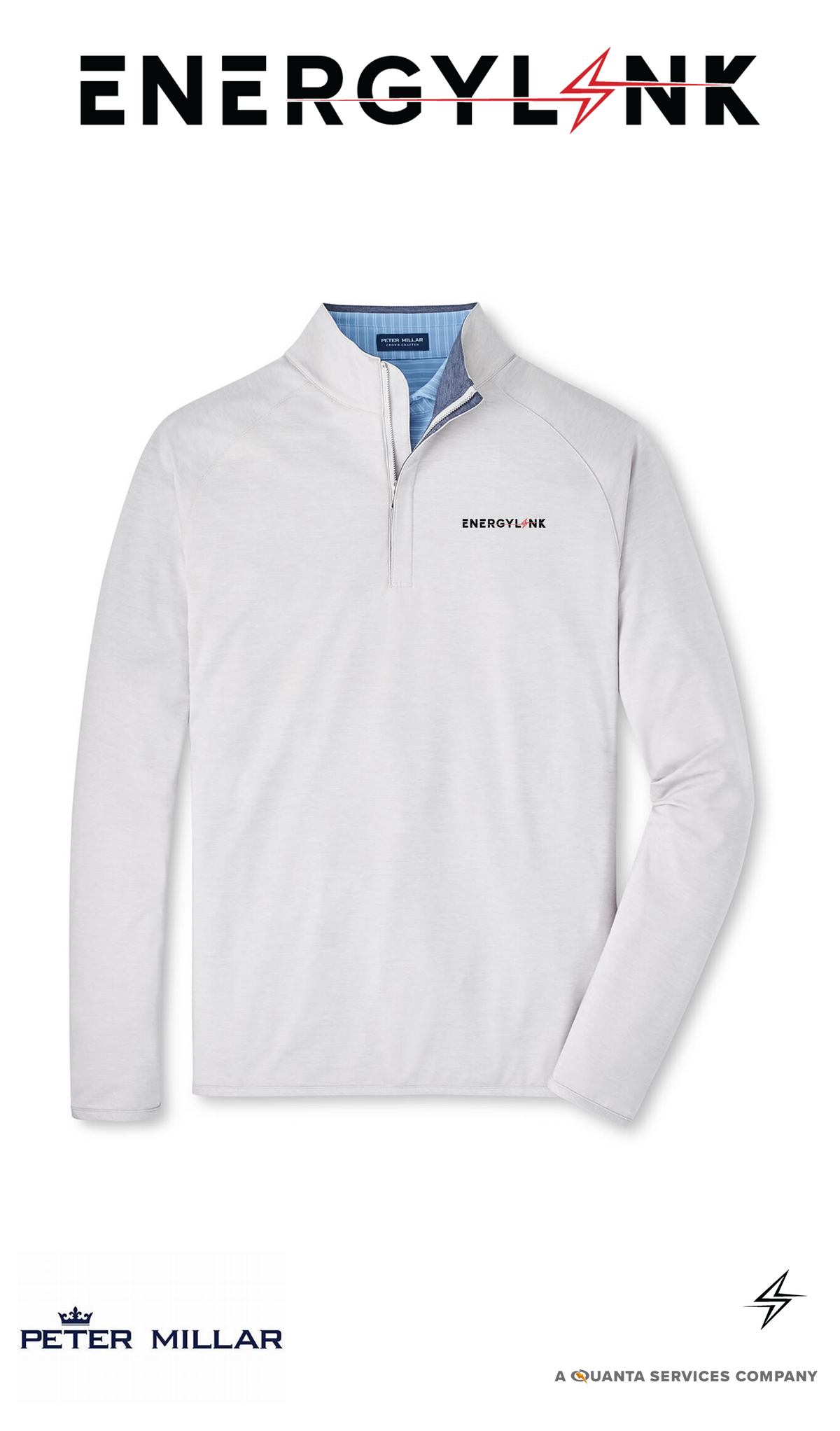 Peter Millar Men's Stealth Performance Quarter-Zip - EnergyLink