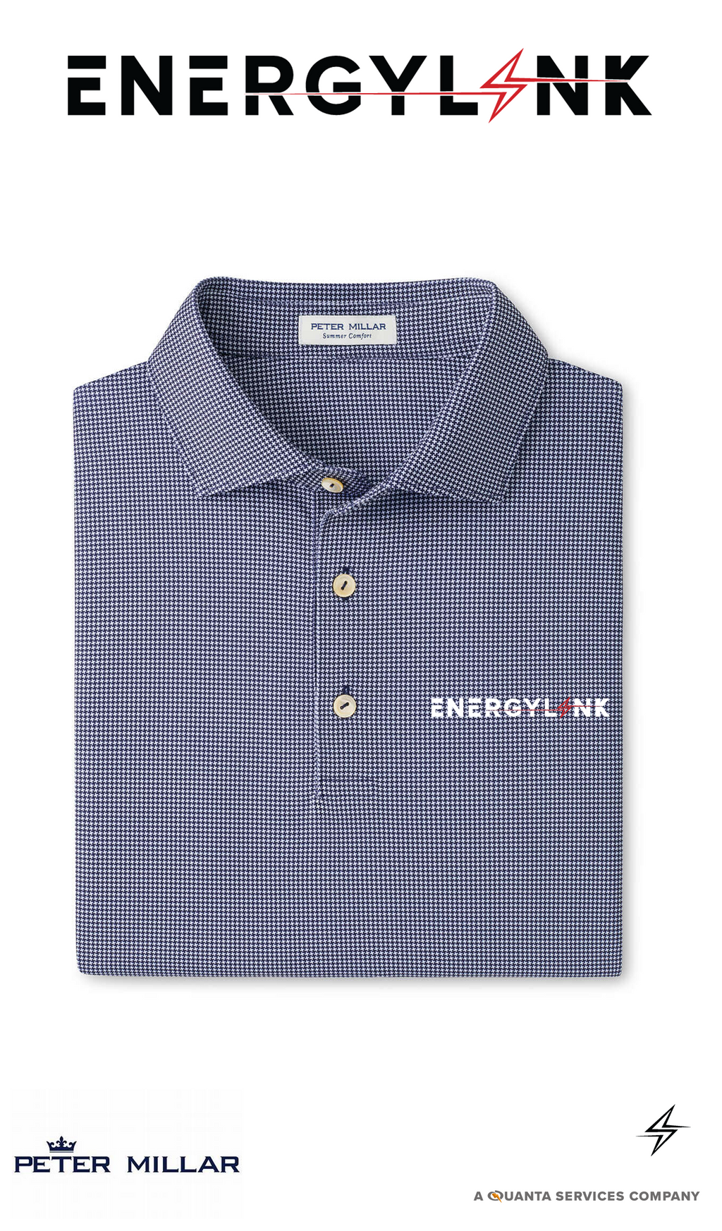 Peter Millar Men's Collegiate Border Performance Jersey Polo - Self Collar - EnergyLink