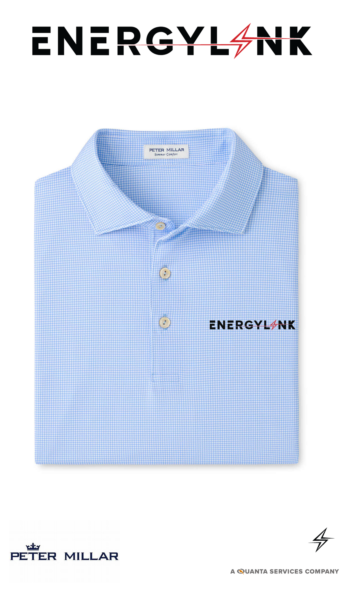 Peter Millar Men's Collegiate Border Performance Jersey Polo - Self Collar - EnergyLink