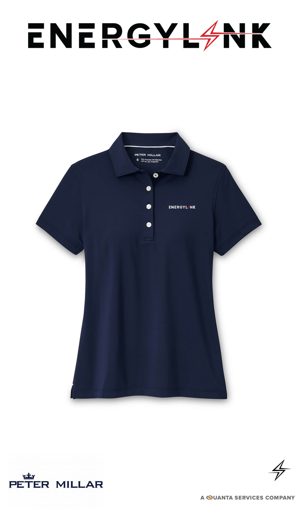 Peter Millar Women's Short-Sleeve Button Polo - EnergyLink