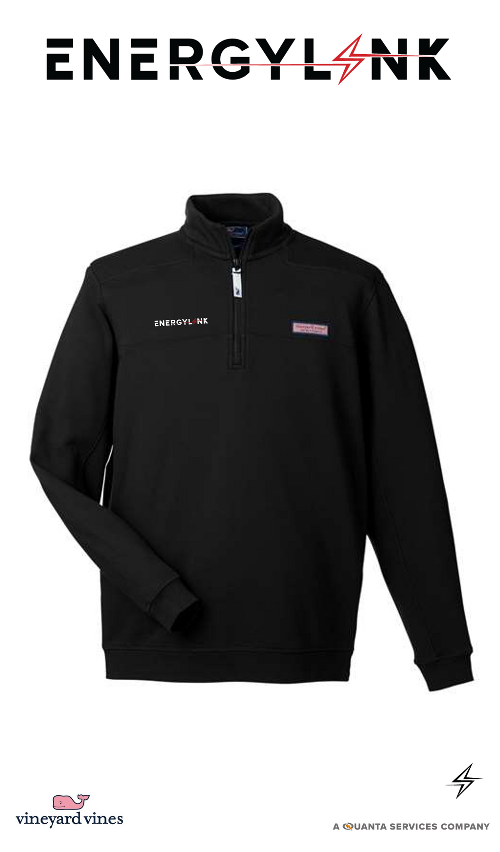 vineyard vines Men's Collegiate Shep Quarter-Zip Sweatshirt - EnergyLink