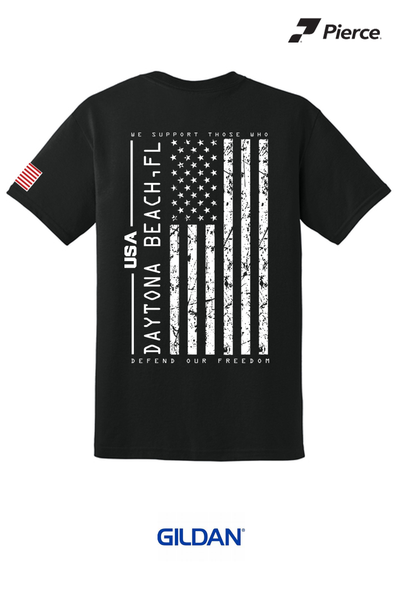 Gildan® DryBlend® 50 Cotton/50 Poly T-Shirt - BLACK OPS Salute to Service