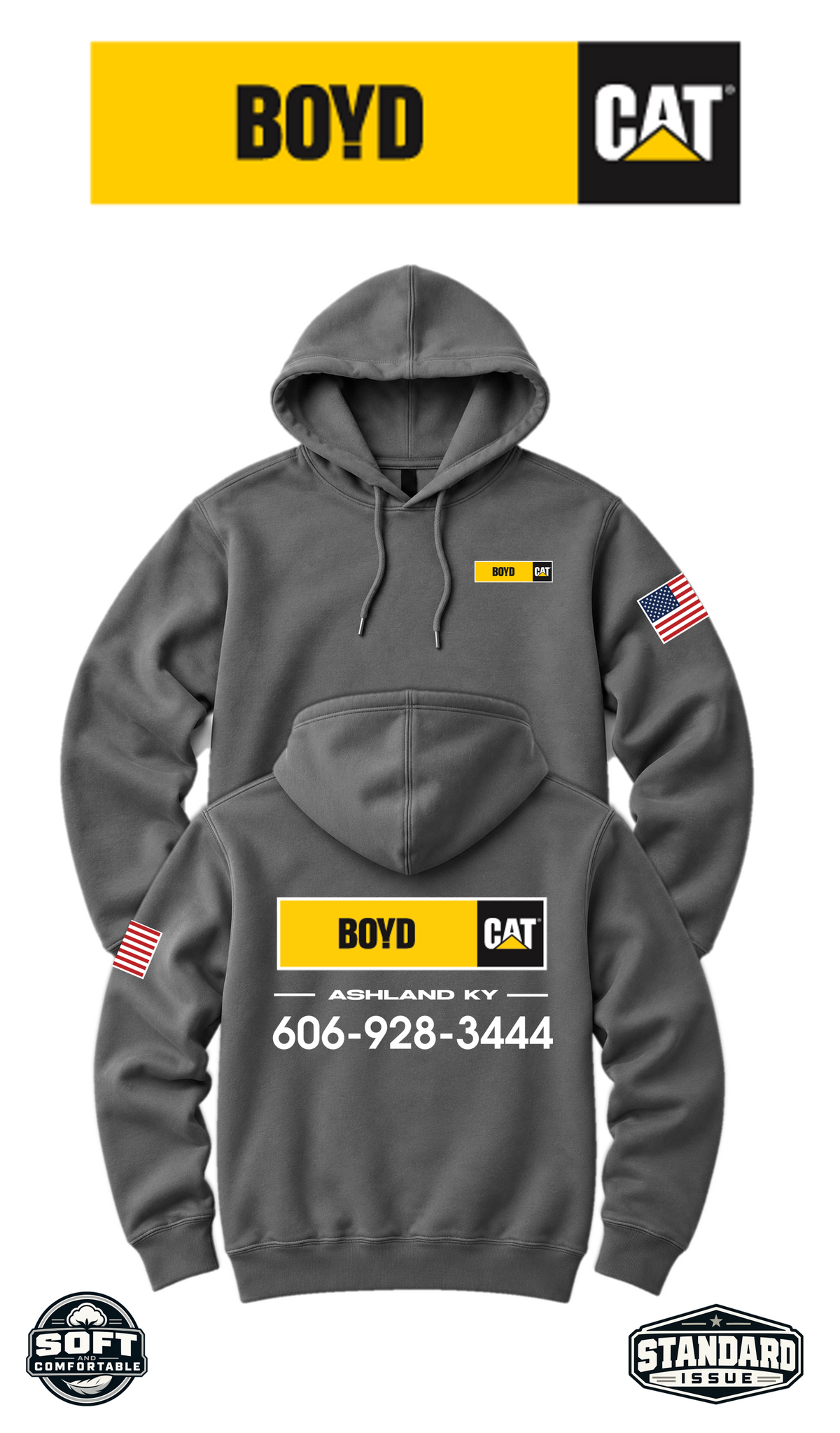 Your Location Hooded Sweatshirt - Boyd CAT