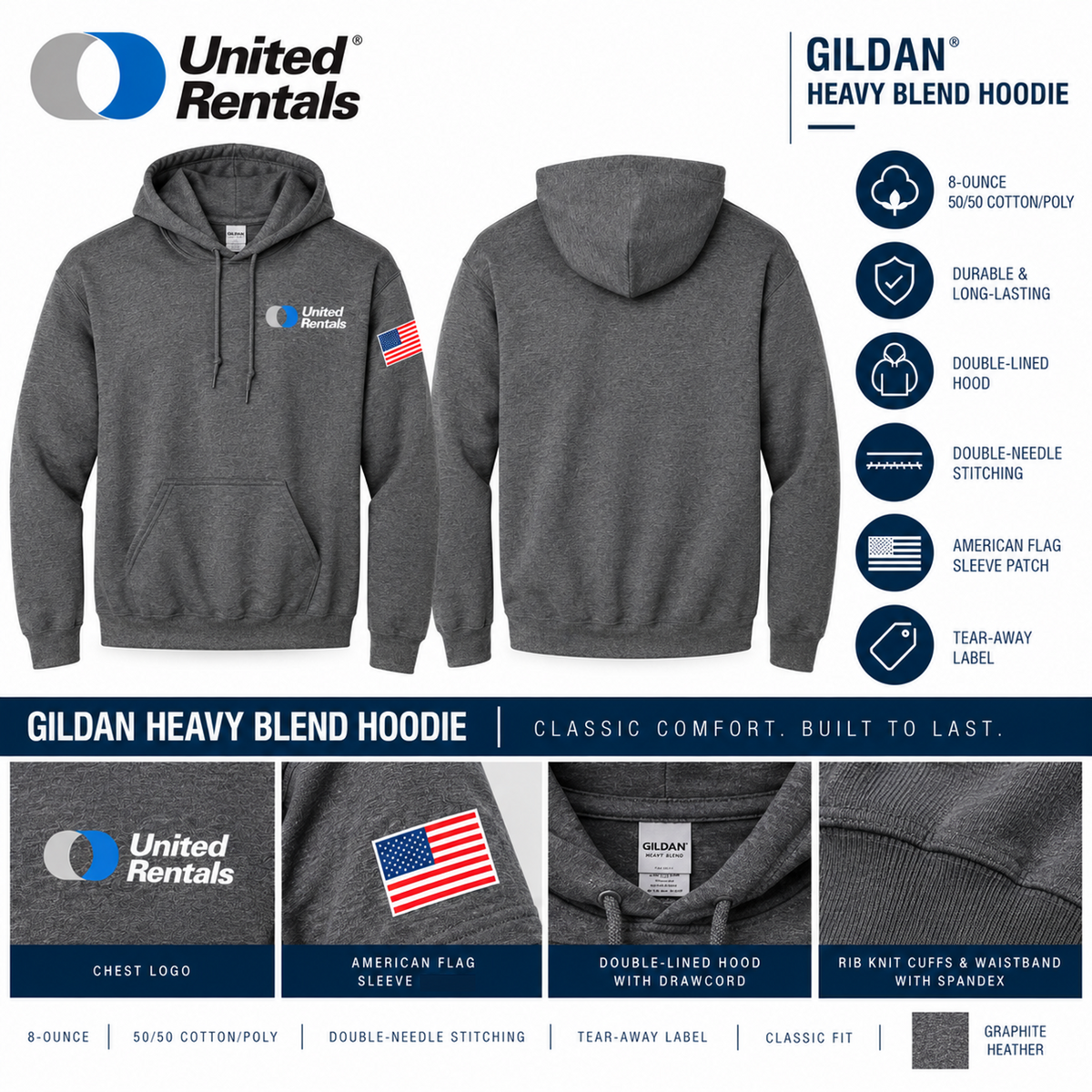 Gildan® Heavy Blend™ Hooded Sweatshirt - UR