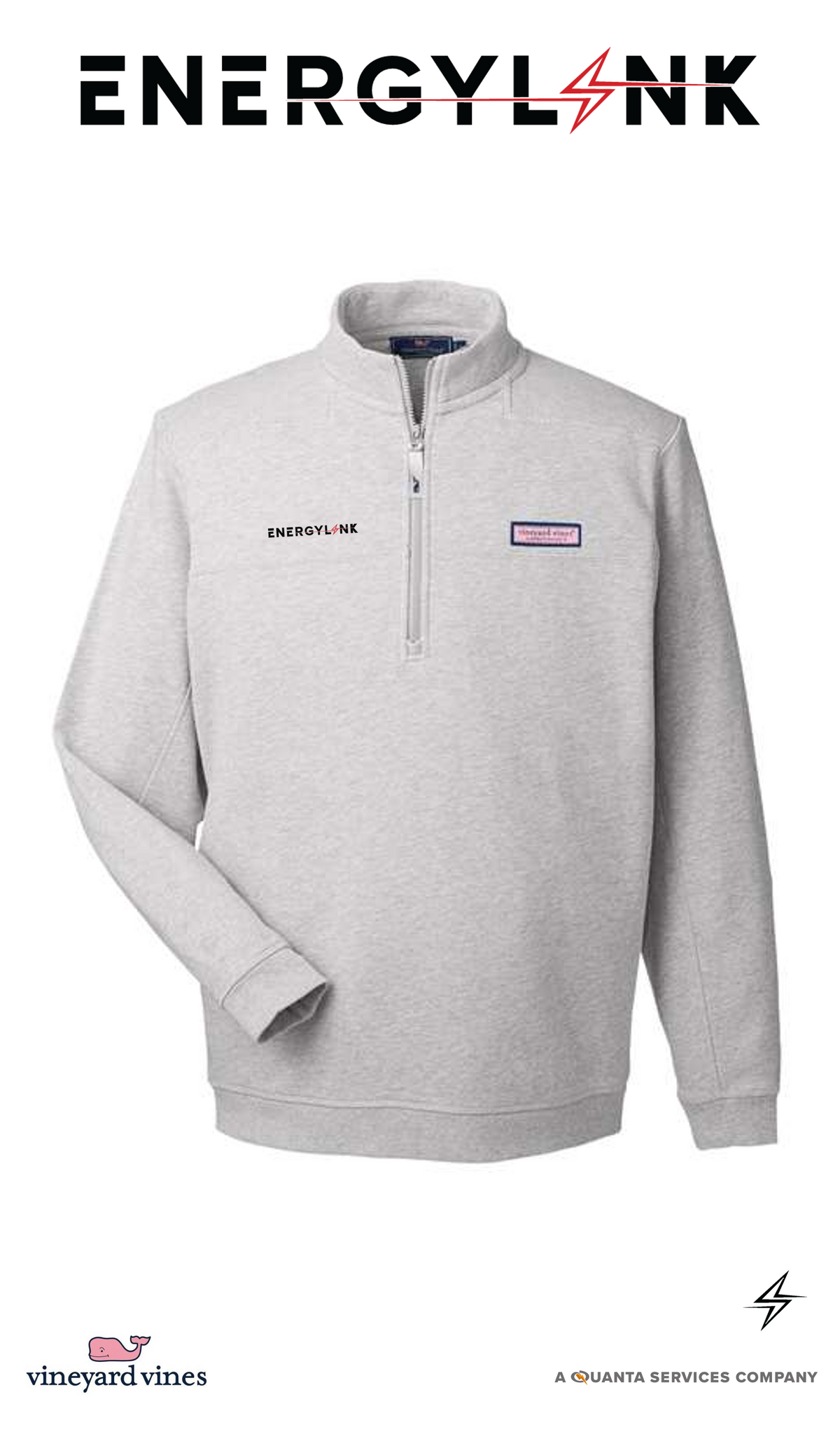 vineyard vines Men's Collegiate Shep Quarter-Zip Sweatshirt - EnergyLink
