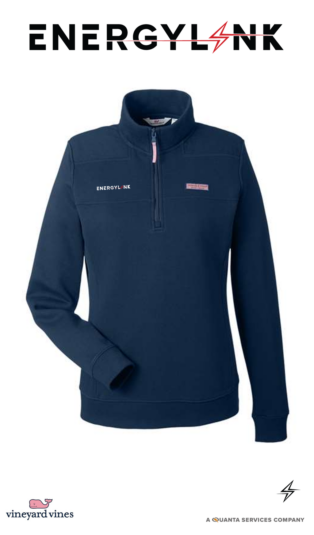 vineyard vines Women’s Collegiate Shep Quarter-Zip Sweatshirt - EnergyLink