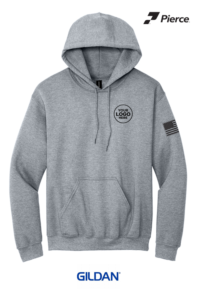 Gildan® Heavy Blend™ Hooded Sweatshirt - GREY Salute to Service