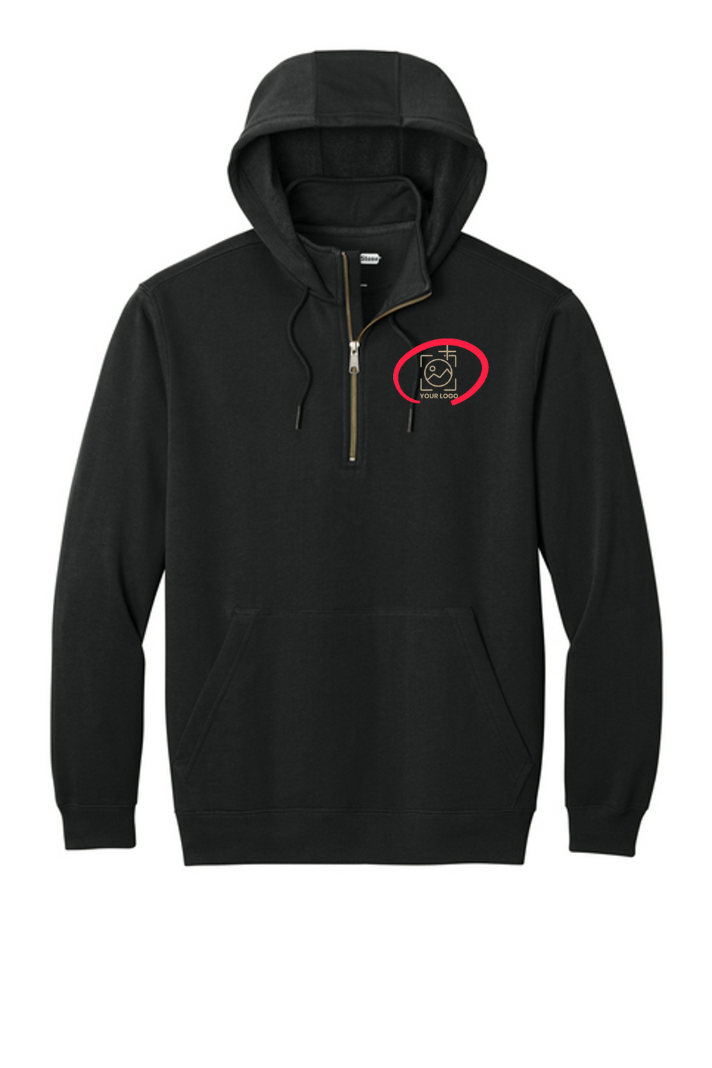 Tough Fleece 1/4-Zip Hoodie + YOUR LOGO