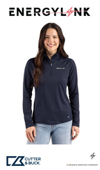 Cutter & Buck Prospect Recycled Featherlight Stretch Womens Quarter Zip - EnergyLink