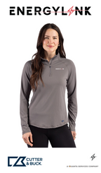 Cutter & Buck Prospect Recycled Featherlight Stretch Womens Quarter Zip - EnergyLink