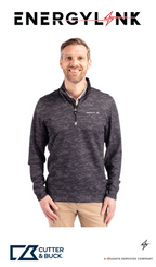 Cutter & Buck Traverse Recycled Smooth Stretch Mens Camo Quarter Zip Pullover - EnergyLink