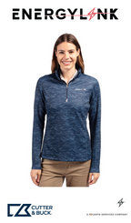 Cutter & Buck Traverse Recycled Smooth Stretch Womens Camo Quarter Zip Pullover - EnergyLink