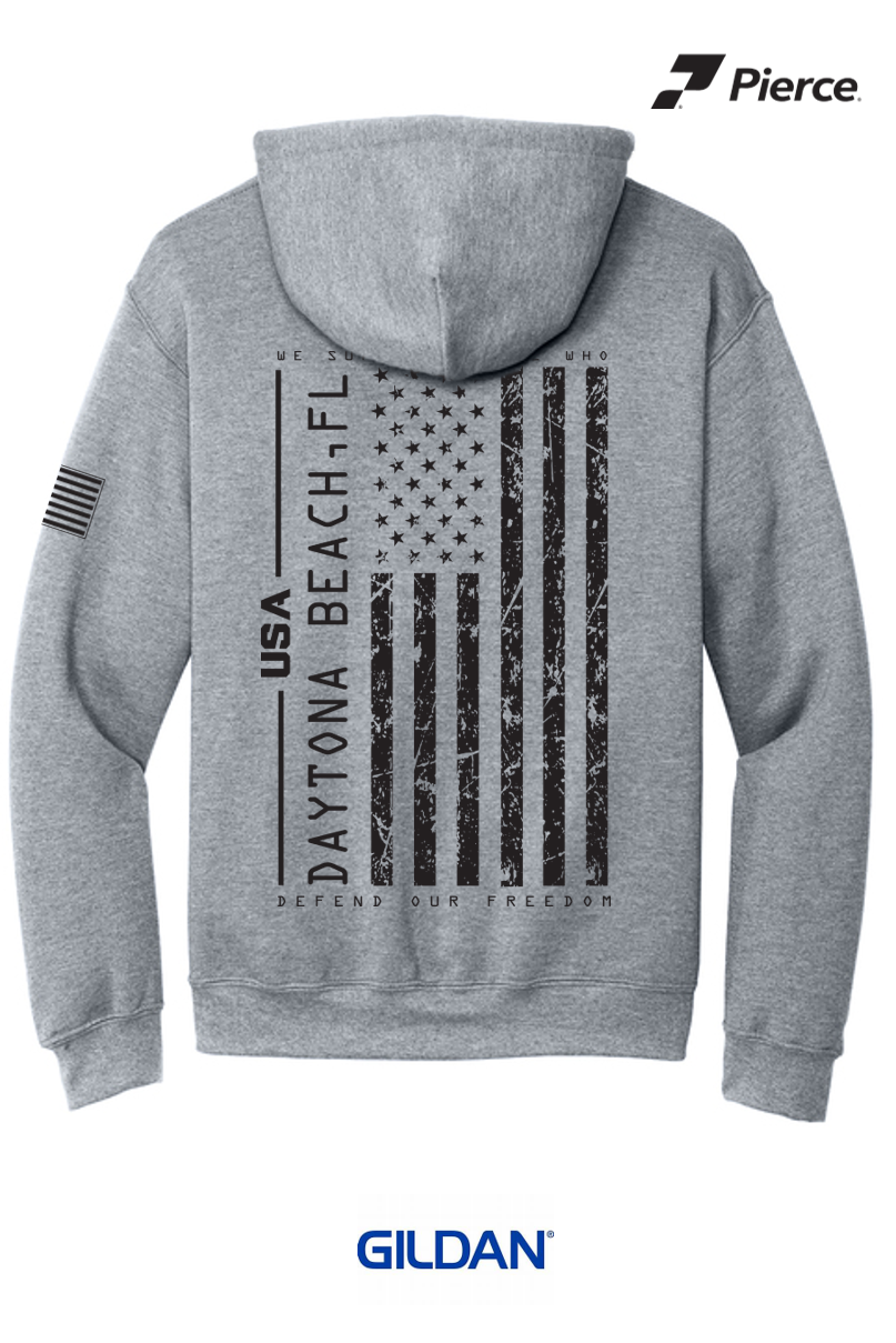 Gildan® Heavy Blend™ Hooded Sweatshirt - GREY Salute to Service