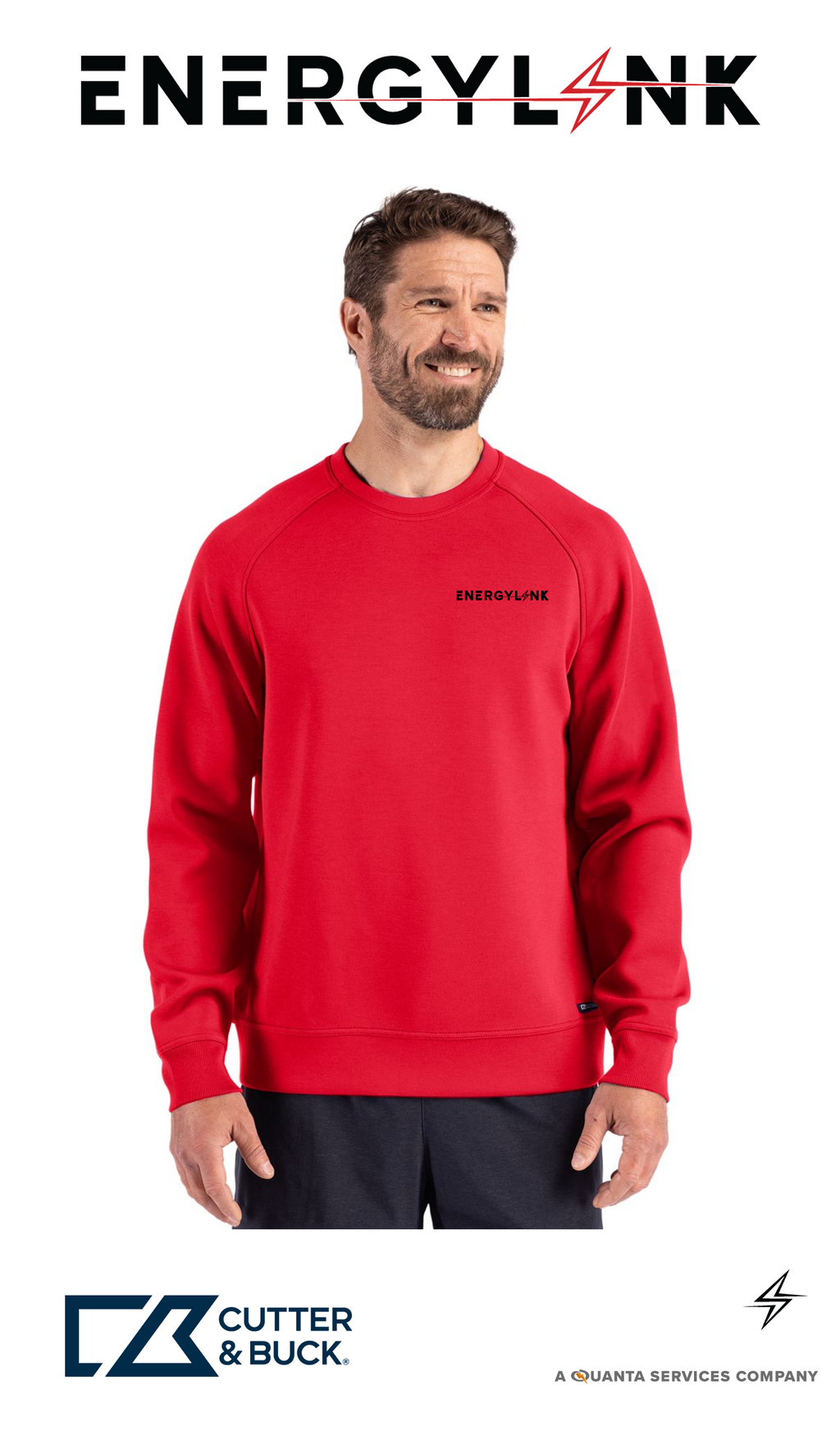 Cutter & Buck Roam Recycled Buttery-Soft Knit Mens Crew Neck Pullover - EnergyLink