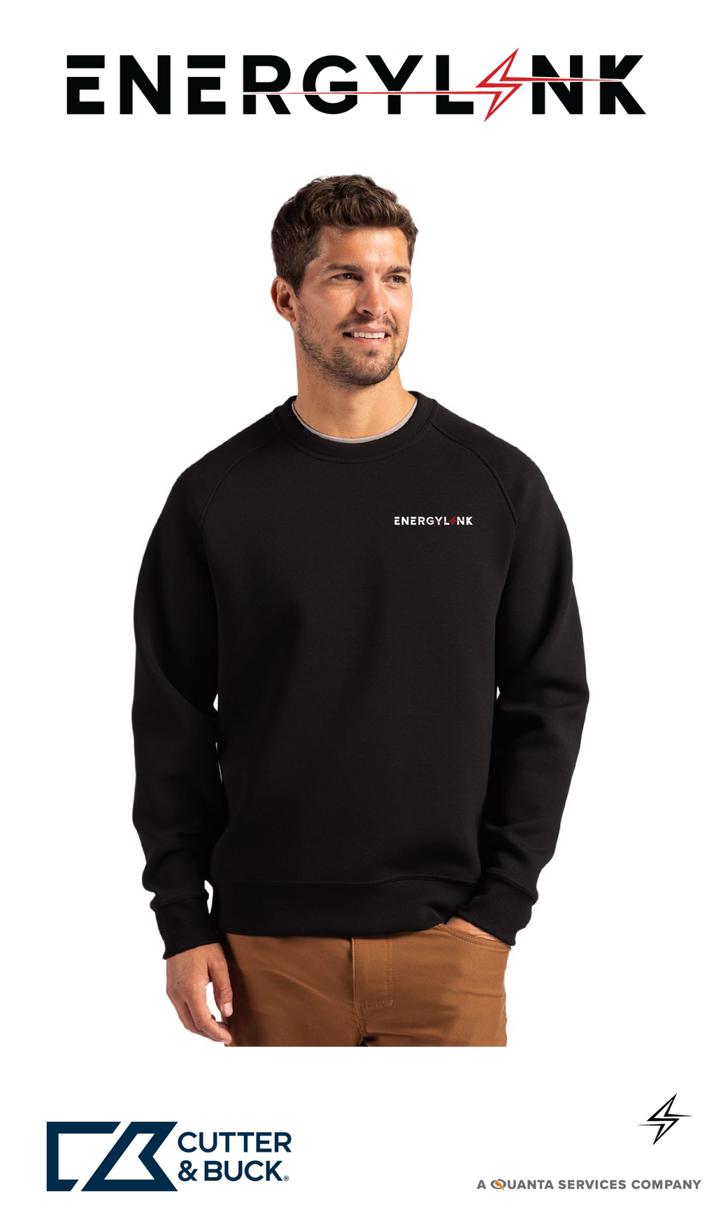 Cutter & Buck Roam Recycled Buttery-Soft Knit Mens Crew Neck Pullover - EnergyLink