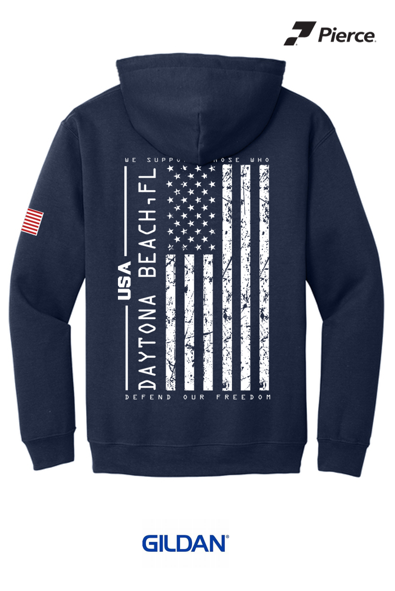 Gildan® Heavy Blend™ Hooded Sweatshirt - NAVY Salute to Service