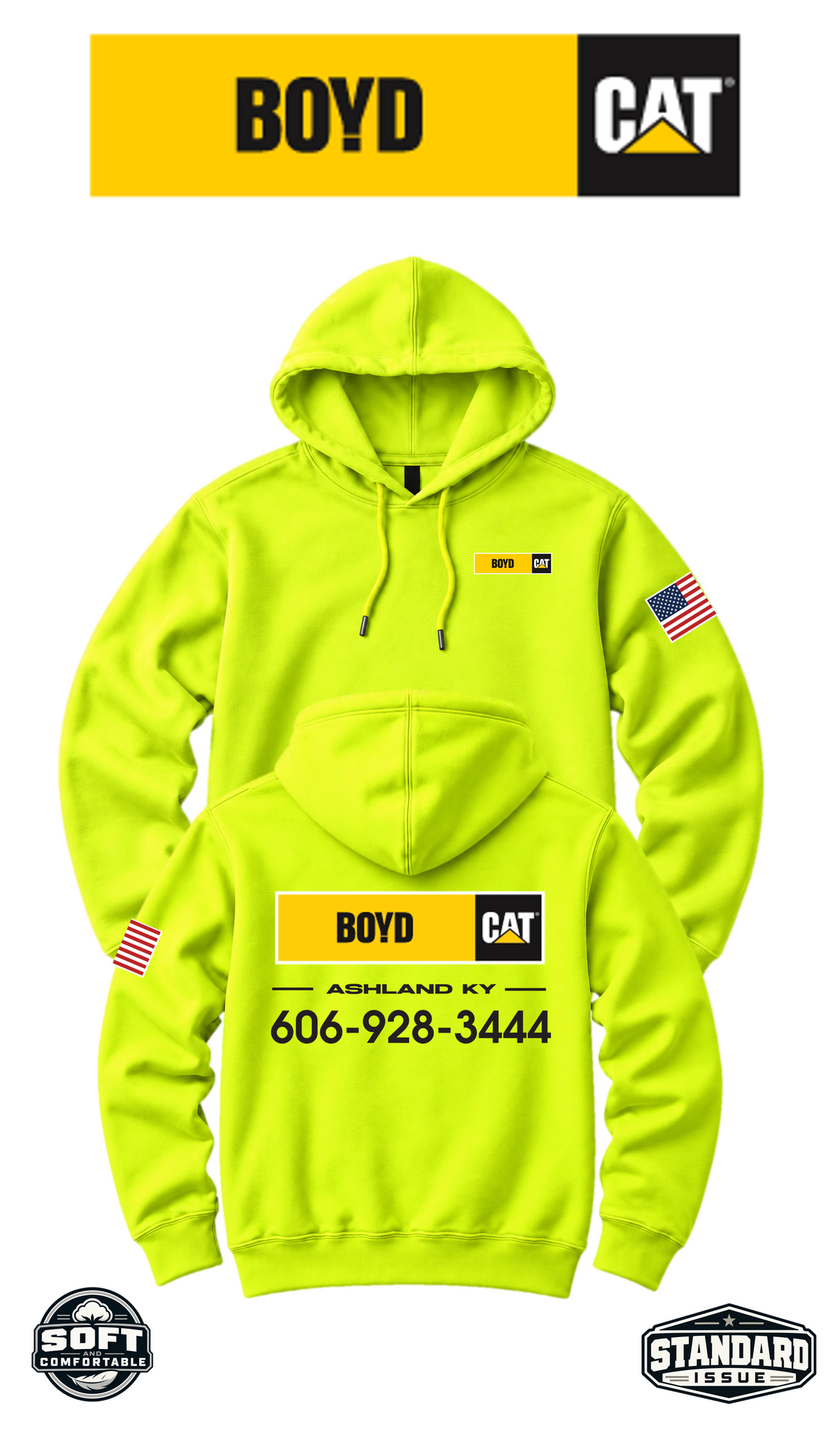 Your Location Hooded Sweatshirt - Boyd CAT
