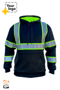 SS360º Stealth Basic - Black - Type-O - Reflective Safety Hoodie