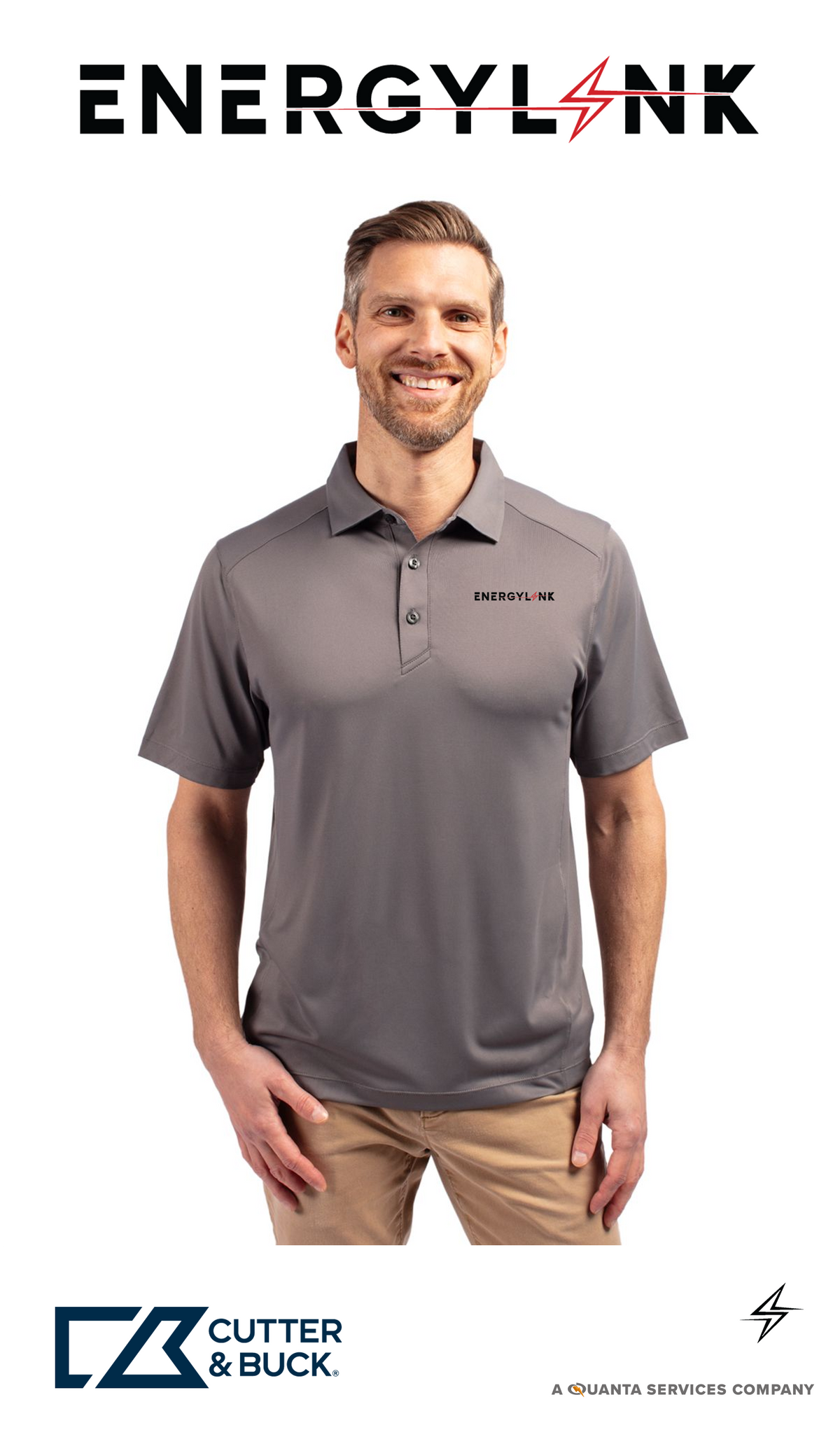 Cutter & Buck Forge Recycled Four-Way Stretch Mens Polo - EnergyLink