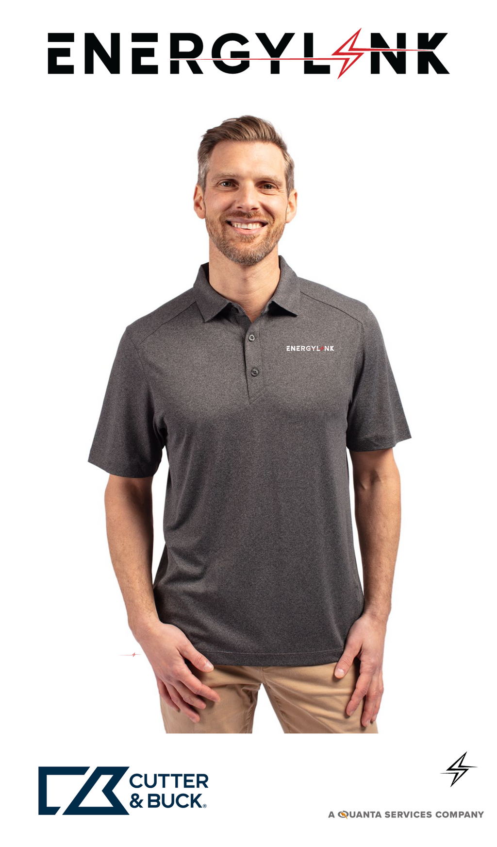 Cutter & Buck Forge Recycled Four-Way Stretch Mens Polo - EnergyLink
