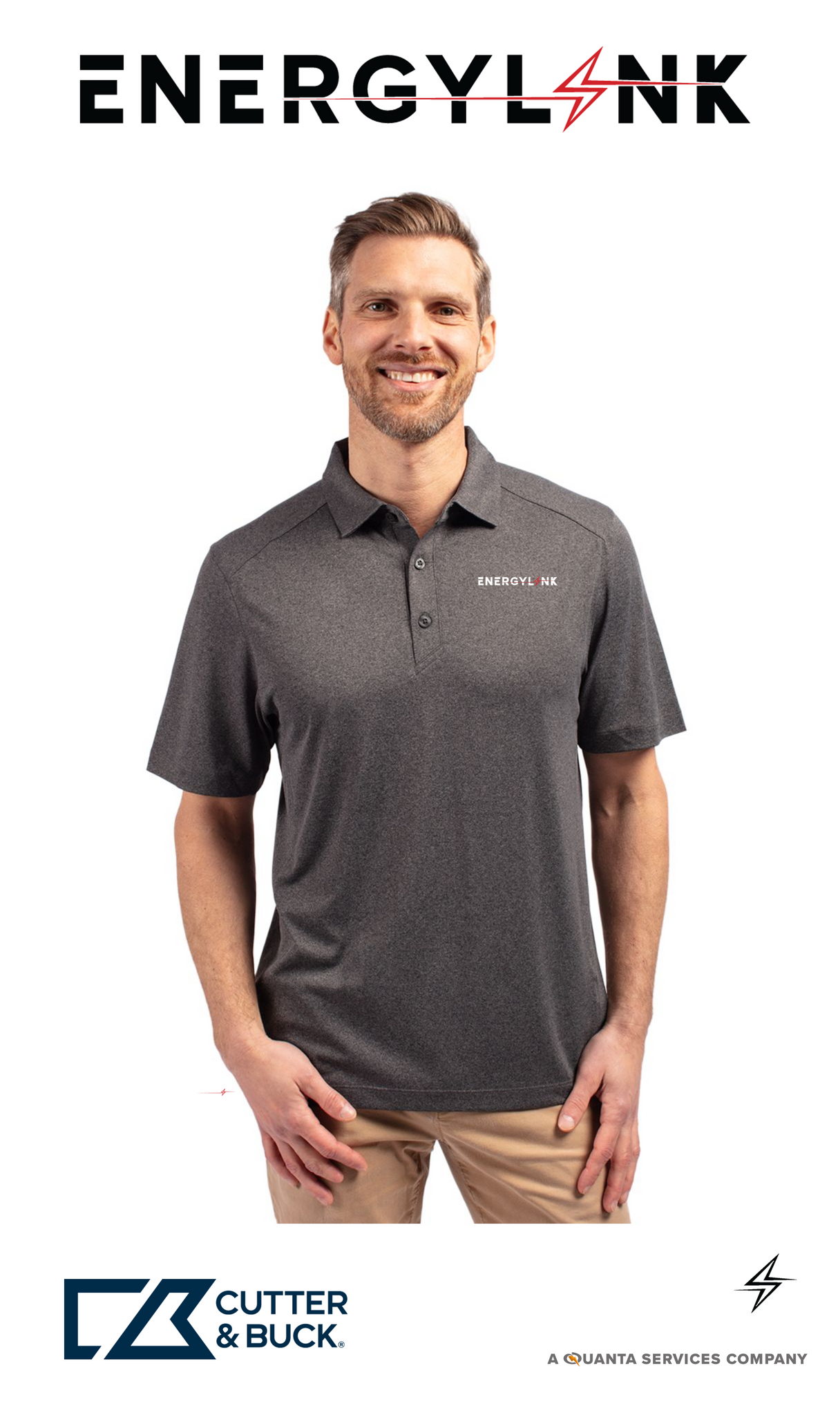 Cutter & Buck Forge Recycled Four-Way Stretch Mens Polo - EnergyLink