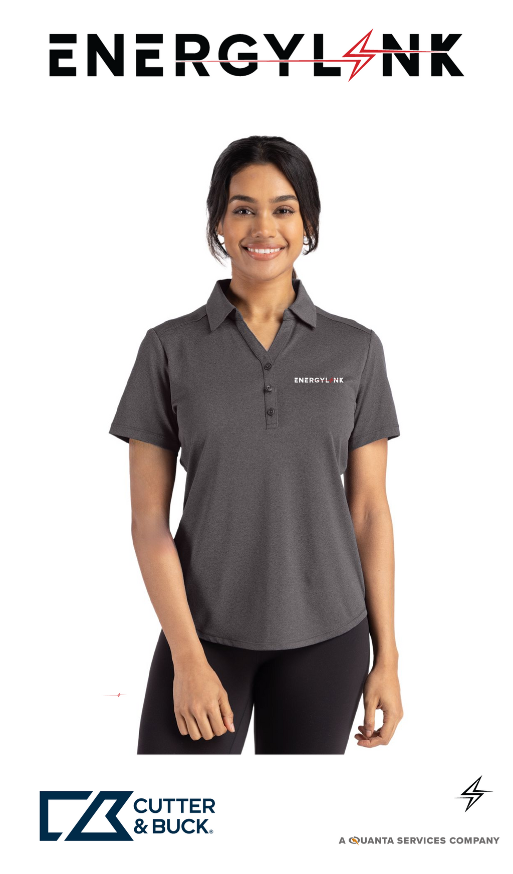 Cutter & Buck Forge Recycled Four-Way Stretch Womens Polo - EnergyLink