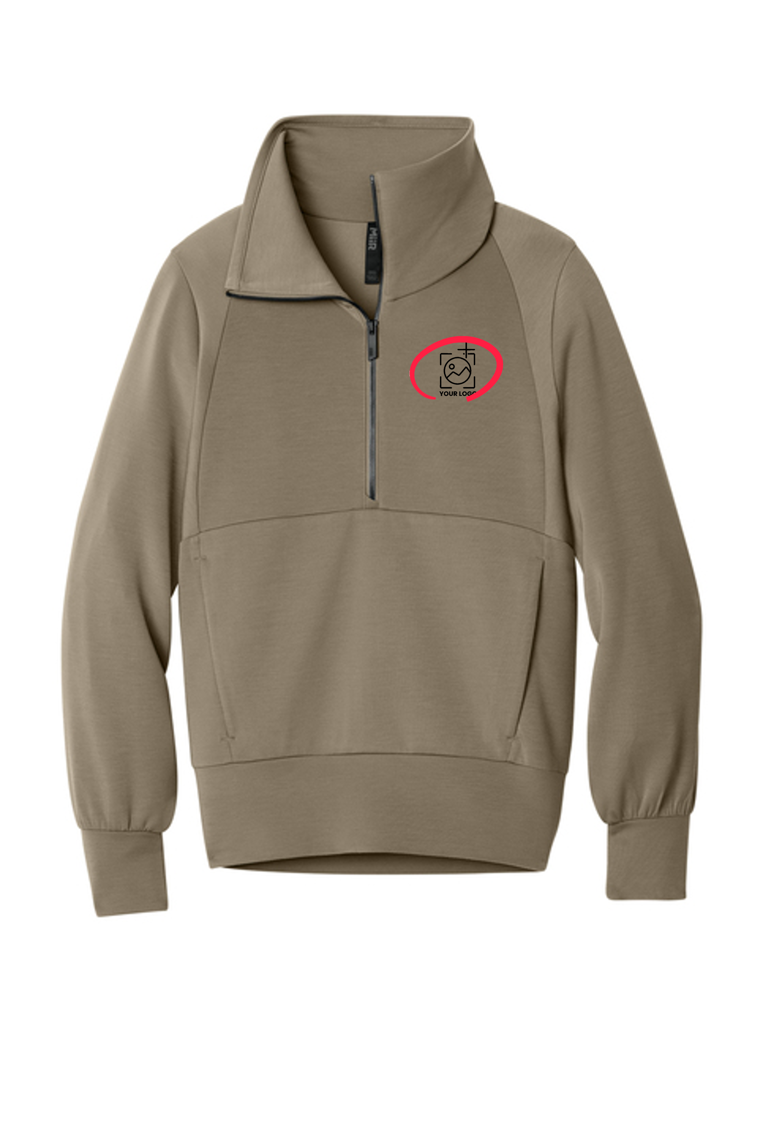 Women's MiiR® Kumo 1/4-Snap Pullover + YOUR LOGO