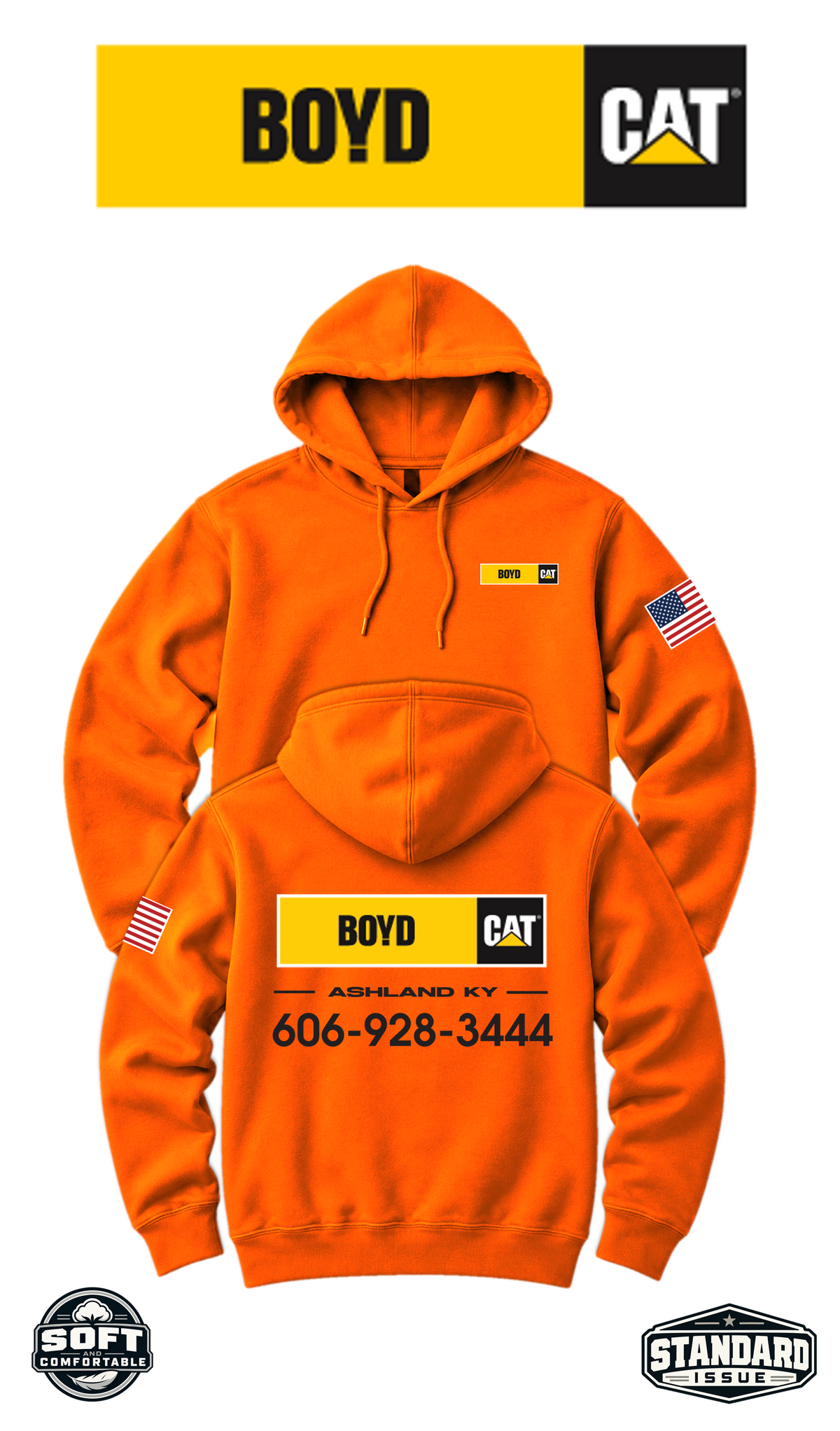 Your Location Hooded Sweatshirt - Boyd CAT