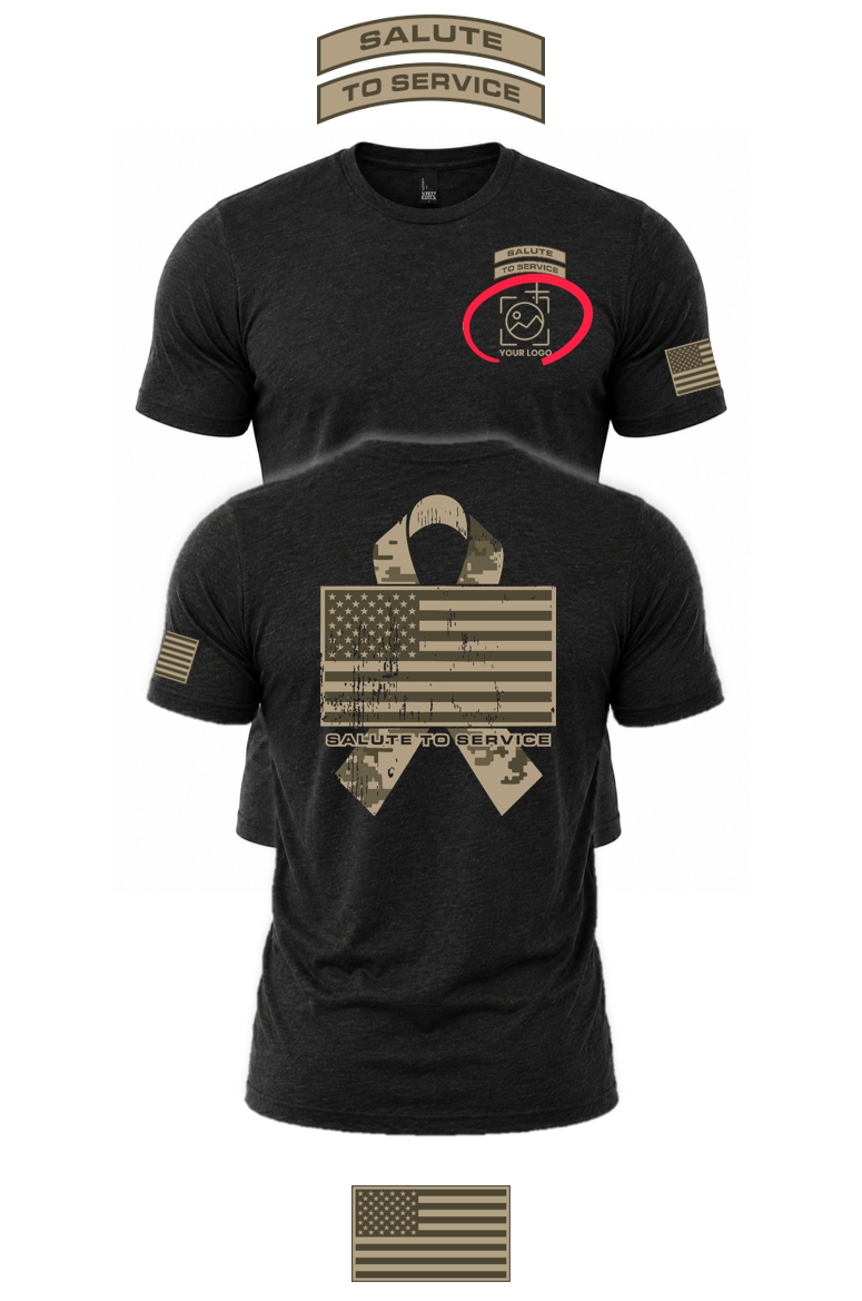 Salute to Service Perfect Blend Tee + YOUR LOGO