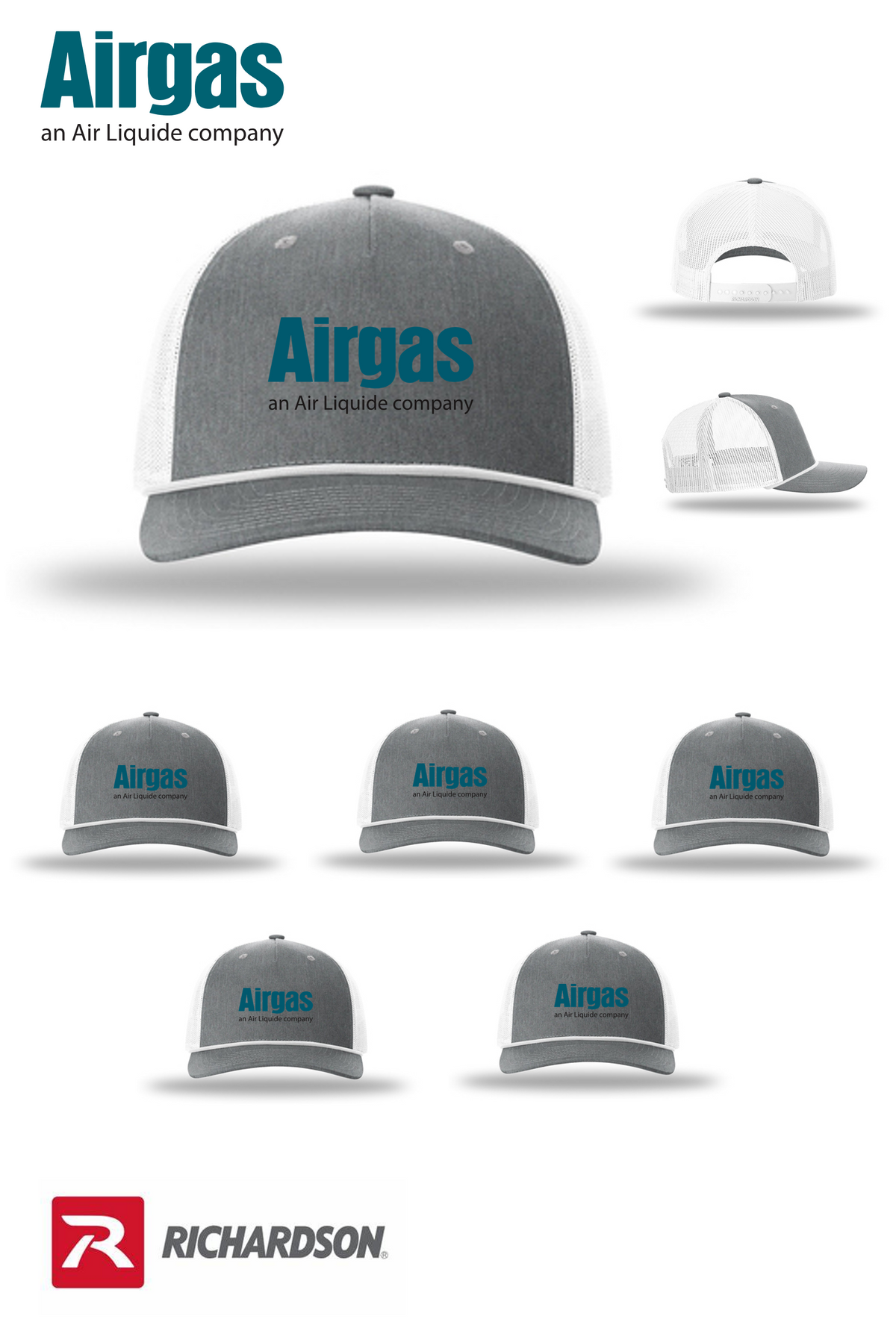 (6 pack) Richardson Five-Panel with Rope - Airgas