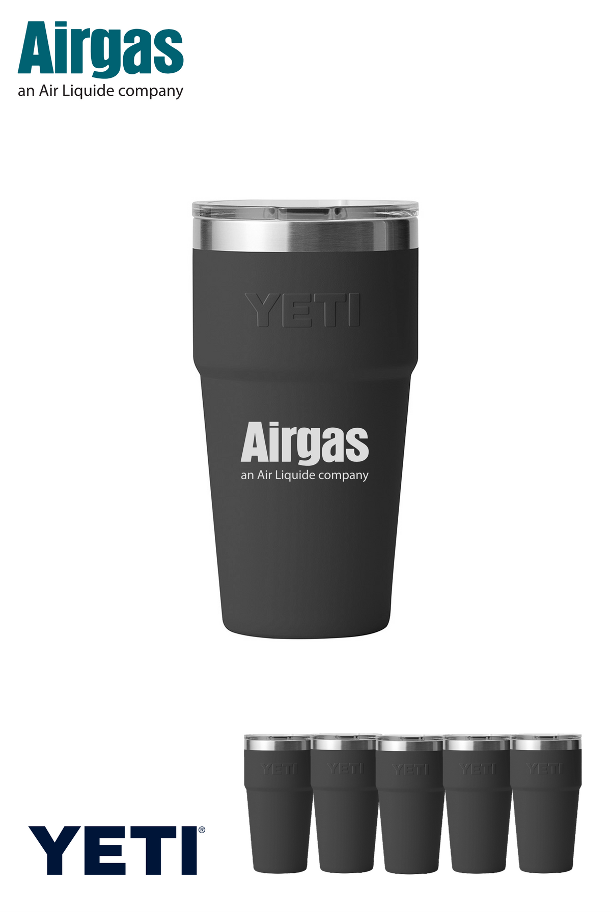 (6 pack) YETI® Rambler® 20 oz. Stackable Cup with MagSlider™ Lid - Airgas