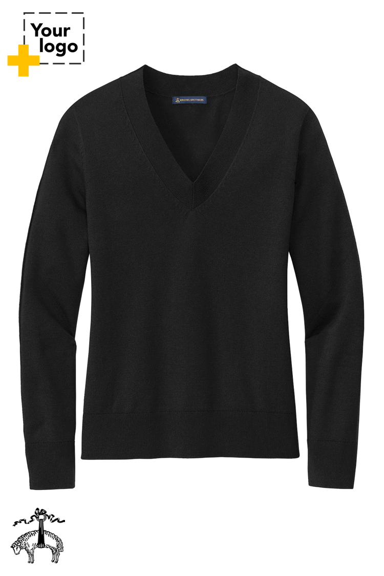 Brooks Brothers® Women’s Cotton Stretch V-Neck Sweater