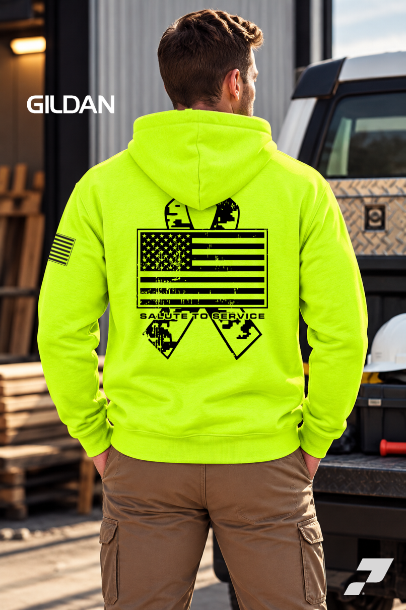 Gildan® Heavy Blend™ Hooded Sweatshirt - Safety Salute to Service