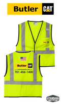 CornerStone® ANSI 107 Class 2 Economy Mesh One-Pocket Vest - Butler CAT