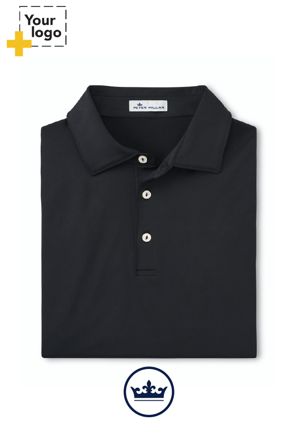 Peter Millar Men's Solid Performance Polo - Self Collar