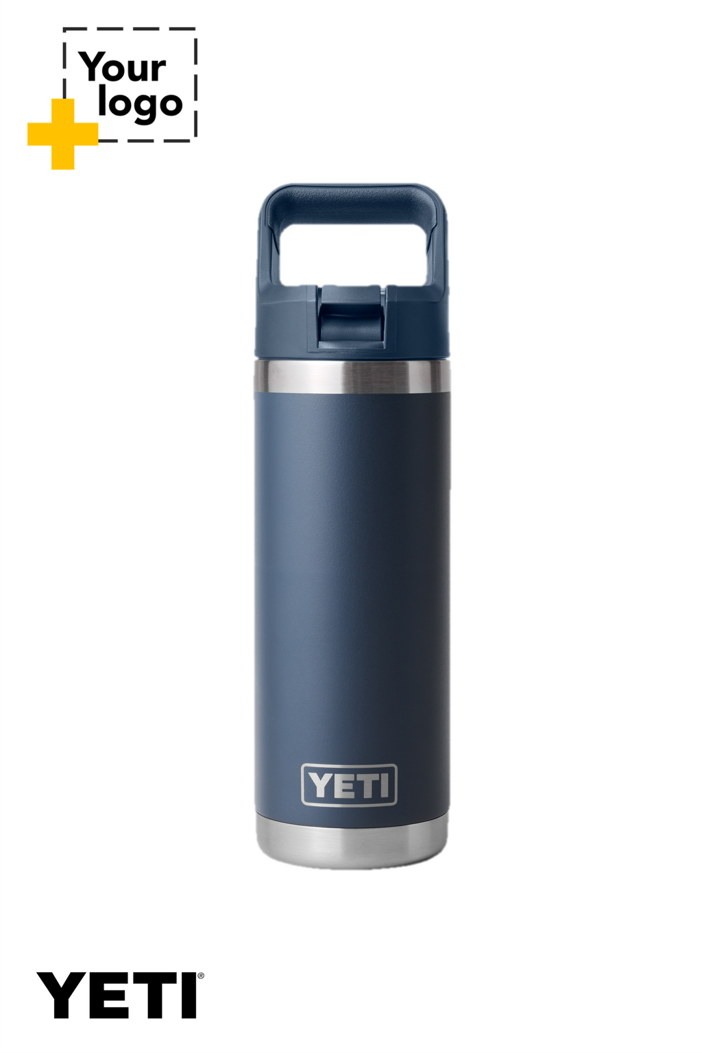 YETI® Rambler® 18 oz. Water Bottle with Color-Matched Straw Cap