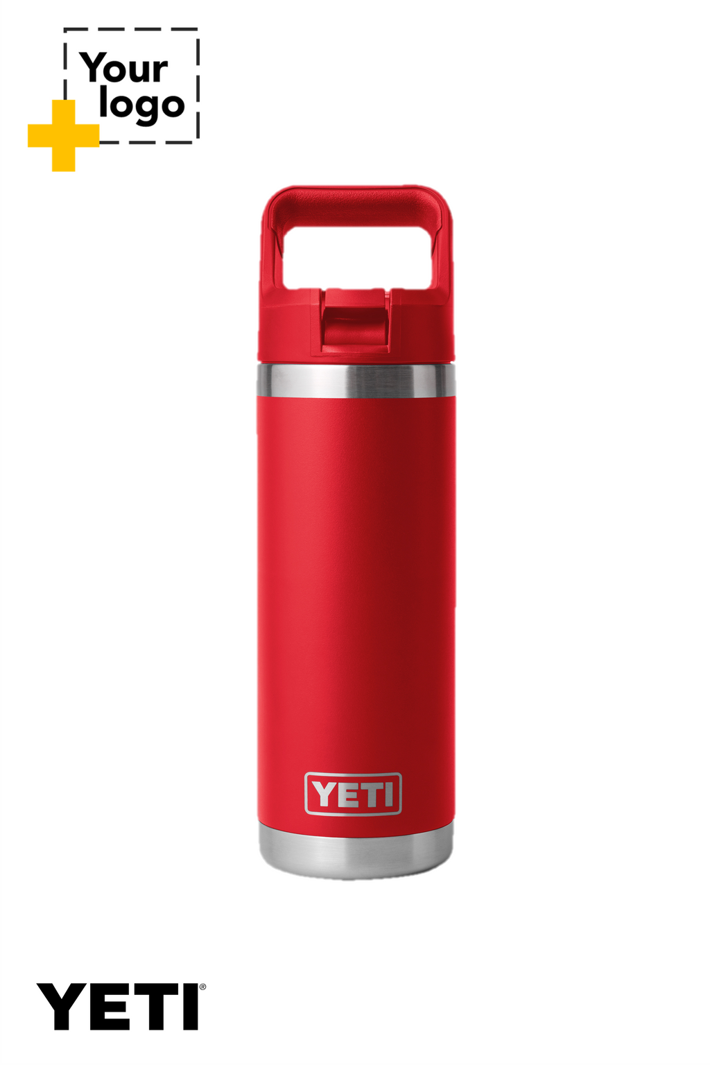 YETI® Rambler® 18 oz. Water Bottle with Color-Matched Straw Cap