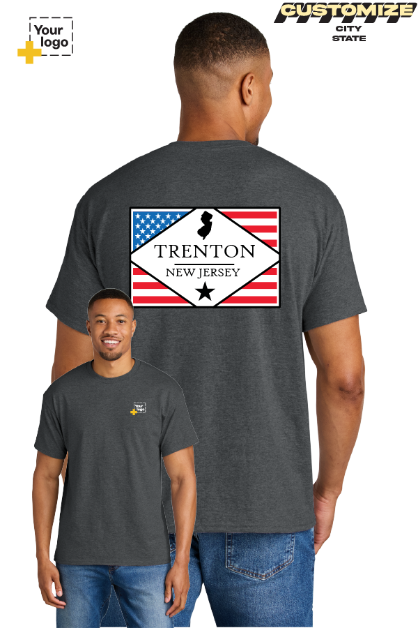 Custom Gildan® DryBlend® 50 Cotton/50 Poly T-Shirt - DIAMOND FLAG