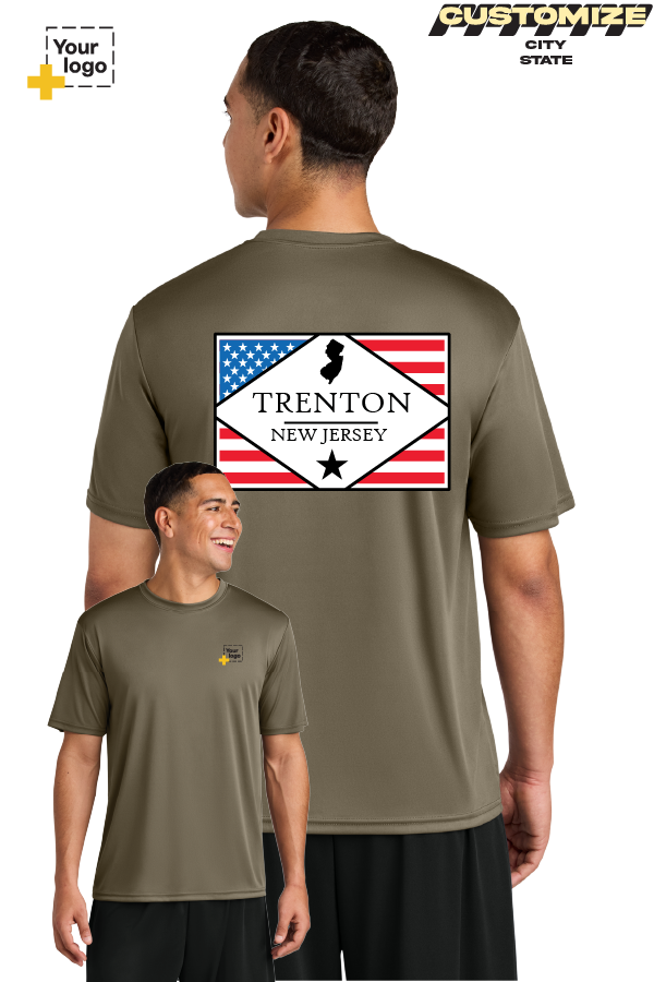 Custom A4 Cooling Performance Tee - DIAMOND FLAG