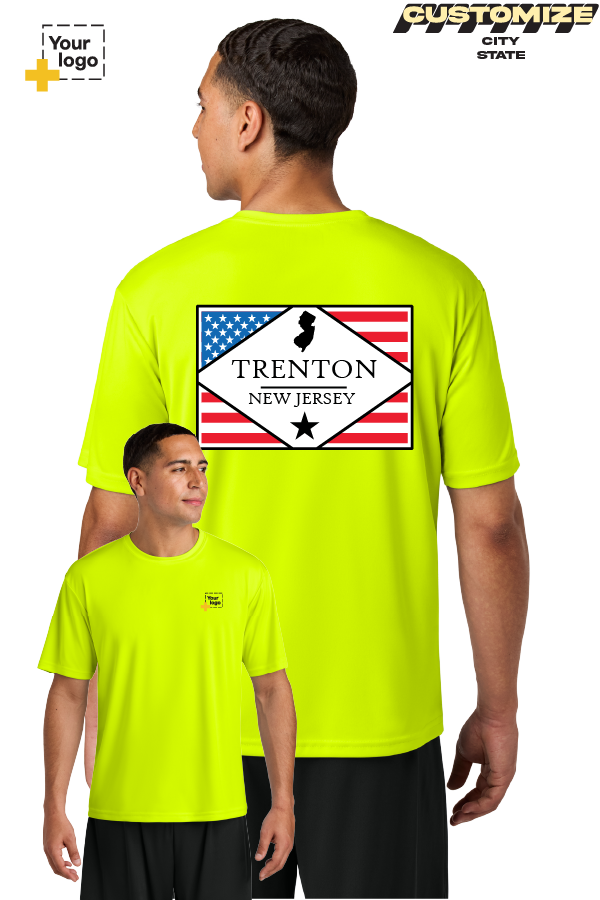 Custom A4 Cooling Performance Tee - DIAMOND FLAG