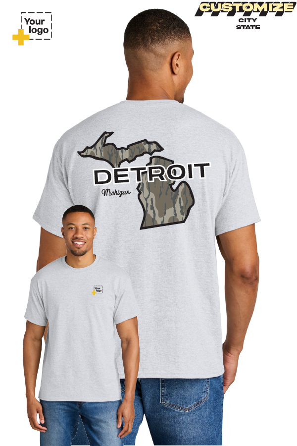 Custom Gildan® DryBlend® 50 Cotton/50 Poly T-Shirt - Bottomland Camo