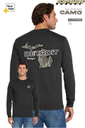 Custom Gildan® DryBlend® 50 Cotton/50 Poly Long Sleeve T-Shirt -  Bottomland Camo