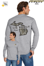 Custom Gildan® DryBlend® 50 Cotton/50 Poly Long Sleeve T-Shirt -  Bottomland Camo