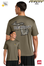 Custom A4 Cooling Performance Tee - Bottomland Camo