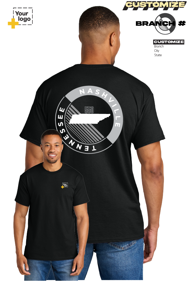 Custom Gildan® DryBlend® 50 Cotton/50 Poly T-Shirt - CIRCLE