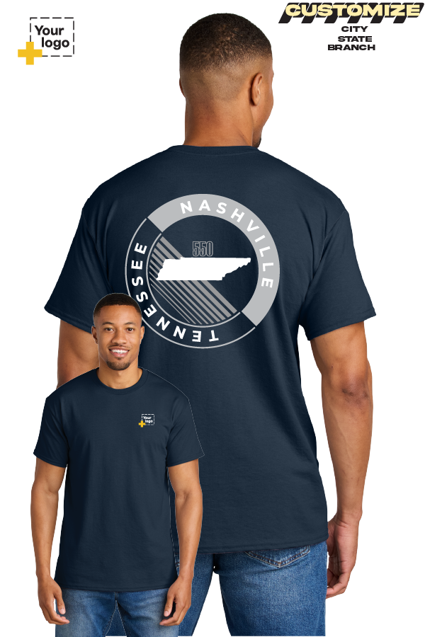 Custom Gildan® DryBlend® 50 Cotton/50 Poly T-Shirt - CIRCLE
