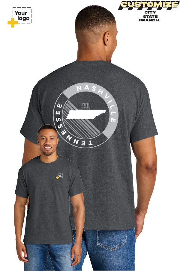 Custom Gildan® DryBlend® 50 Cotton/50 Poly T-Shirt - CIRCLE