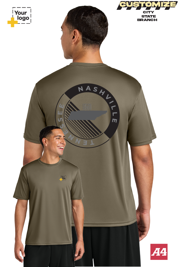 Custom A4 Cooling Performance Tee - CIRCLE