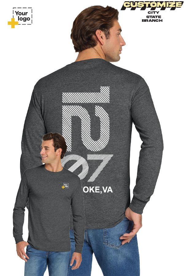Custom Gildan® DryBlend® 50 Cotton/50 Poly Long Sleeve T-Shirt - Branch #